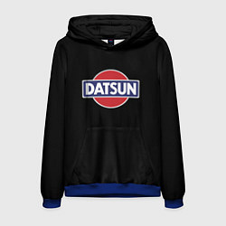 Толстовка-худи мужская Datsun logo, цвет: 3D-синий