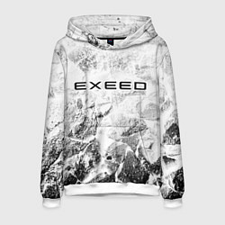Толстовка-худи мужская Exeed white graphite, цвет: 3D-белый