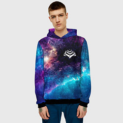 Толстовка-худи мужская Warframe space game, цвет: 3D-черный — фото 2