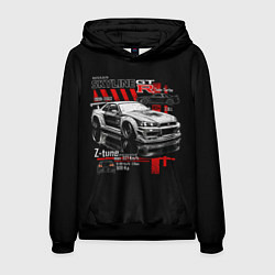 Толстовка-худи мужская Skyline gtr34, цвет: 3D-черный