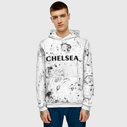 Толстовка-худи мужская Chelsea dirty ice, цвет: 3D-белый — фото 2