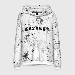 Толстовка-худи мужская Garbage dirty ice, цвет: 3D-белый