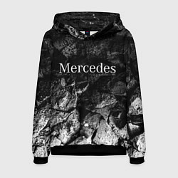 Толстовка-худи мужская Mercedes black graphite, цвет: 3D-черный