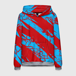 Толстовка-худи мужская Абстрактный узор с концепцией, цвет: 3D-меланж