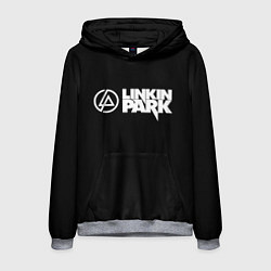 Толстовка-худи мужская Linkin park logo rock music, цвет: 3D-меланж