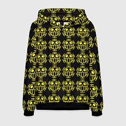 Толстовка-худи мужская One piece pirate king pattern, цвет: 3D-черный
