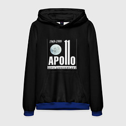 Толстовка-худи мужская Apollo space, цвет: 3D-синий