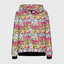 Толстовка-худи мужская Граффити с узорами, цвет: 3D-черный