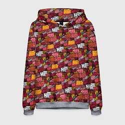 Толстовка-худи мужская Разыгрывай неприязнь, цвет: 3D-меланж