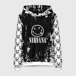 Толстовка-худи мужская Nirvana teddy, цвет: 3D-белый