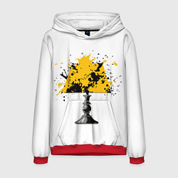 Толстовка-худи мужская Распад желтой лампы, цвет: 3D-красный