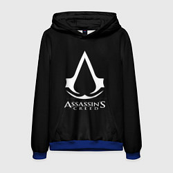 Толстовка-худи мужская Assassins Creed logo game, цвет: 3D-синий