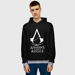 Толстовка-худи мужская Assassins Creed rogue, цвет: 3D-меланж — фото 2