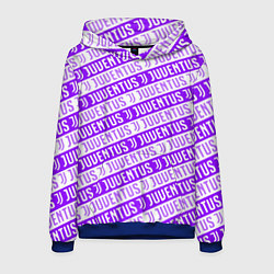Толстовка-худи мужская Juventus pattern, цвет: 3D-синий