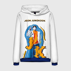 Толстовка-худи мужская BTS Jeon Jungkook, цвет: 3D-синий