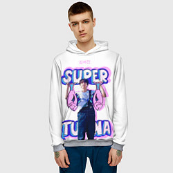 Толстовка-худи мужская BTS Super Tuna, цвет: 3D-меланж — фото 2