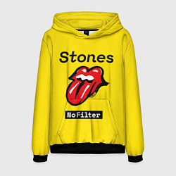 Толстовка-худи мужская Stones no filter, цвет: 3D-черный
