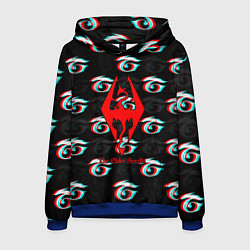 Толстовка-худи мужская The Elder Scrolls anime, цвет: 3D-синий