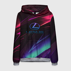 Толстовка-худи мужская Lexus stripes, цвет: 3D-меланж