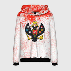 Толстовка-худи мужская Российская империя краски, цвет: 3D-черный