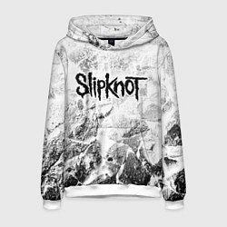 Толстовка-худи мужская Slipknot white graphite, цвет: 3D-белый