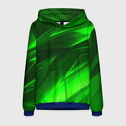Толстовка-худи мужская Кислотные стрипсы неон, цвет: 3D-синий