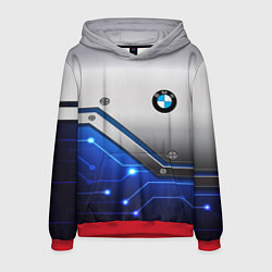 Толстовка-худи мужская BMW geometry nano, цвет: 3D-красный