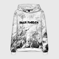 Толстовка-худи мужская Iron Maiden white graphite, цвет: 3D-белый