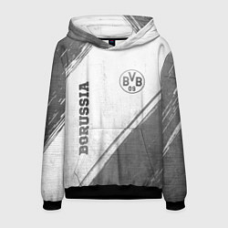 Толстовка-худи мужская Borussia - white gradient вертикально, цвет: 3D-черный