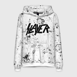 Толстовка-худи мужская Slayer dirty ice, цвет: 3D-белый