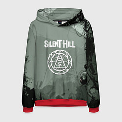 Толстовка-худи мужская Silent hill тёмная материя, цвет: 3D-красный