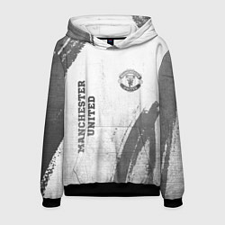 Мужская толстовка Manchester United - white gradient вертикально