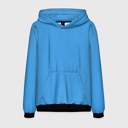 Толстовка-худи мужская Эмоция печаль - синий, цвет: 3D-черный