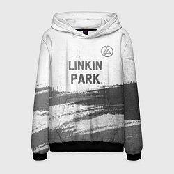 Толстовка-худи мужская Linkin Park - white gradient посередине, цвет: 3D-черный