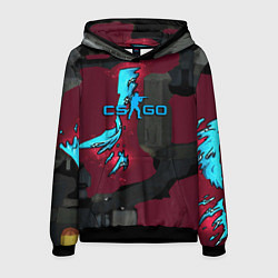 Толстовка-худи мужская Counter strike glock, цвет: 3D-черный