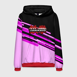 Толстовка-худи мужская Tekken pink line, цвет: 3D-красный