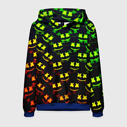 Толстовка-худи мужская Marshmello кислотный, цвет: 3D-синий