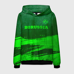 Толстовка-худи мужская Borussia - green gradient посередине, цвет: 3D-черный