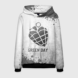 Толстовка-худи мужская Green Day - white gradient, цвет: 3D-черный