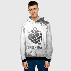 Толстовка-худи мужская Green Day - white gradient, цвет: 3D-черный — фото 2