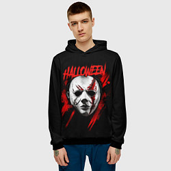 Толстовка-худи мужская Halloween Michael Myers, цвет: 3D-черный — фото 2