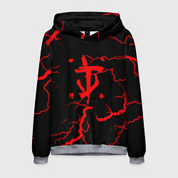 Толстовка-худи мужская Doom молнии, цвет: 3D-меланж