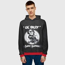 Толстовка-худи мужская Lil Billy - Saw, цвет: 3D-красный — фото 2