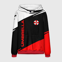 Толстовка-худи мужская Umbrella corporation - resident evil, цвет: 3D-красный