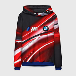 Толстовка-худи мужская BMW sport line steel, цвет: 3D-синий