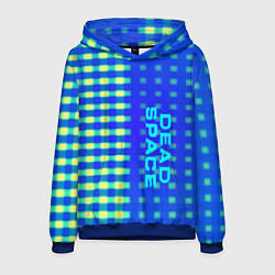 Толстовка-худи мужская Dead space текстура айзека, цвет: 3D-синий