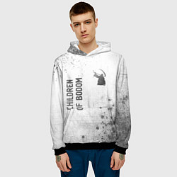 Толстовка-худи мужская Children of Bodom - white gradient вертикально, цвет: 3D-черный — фото 2