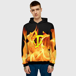 Толстовка-худи мужская DOTA storm, цвет: 3D-черный — фото 2