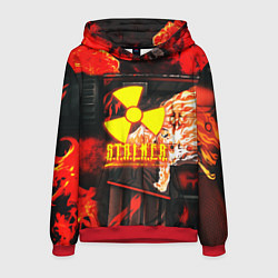 Толстовка-худи мужская Stalker howl, цвет: 3D-красный