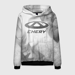 Толстовка-худи мужская Chery - white gradient, цвет: 3D-черный